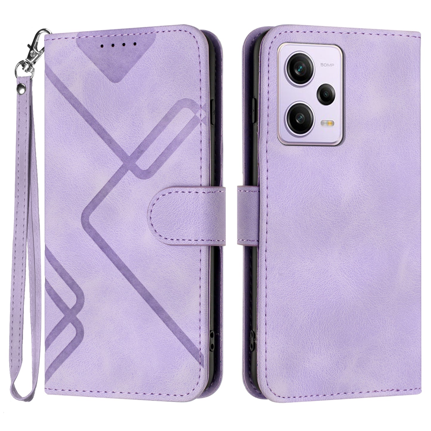 YX0040 For Xiaomi Redmi Note 12 Pro+ 5G Smartphone Leather Wallet Case Imprinted Flip Stand Cover