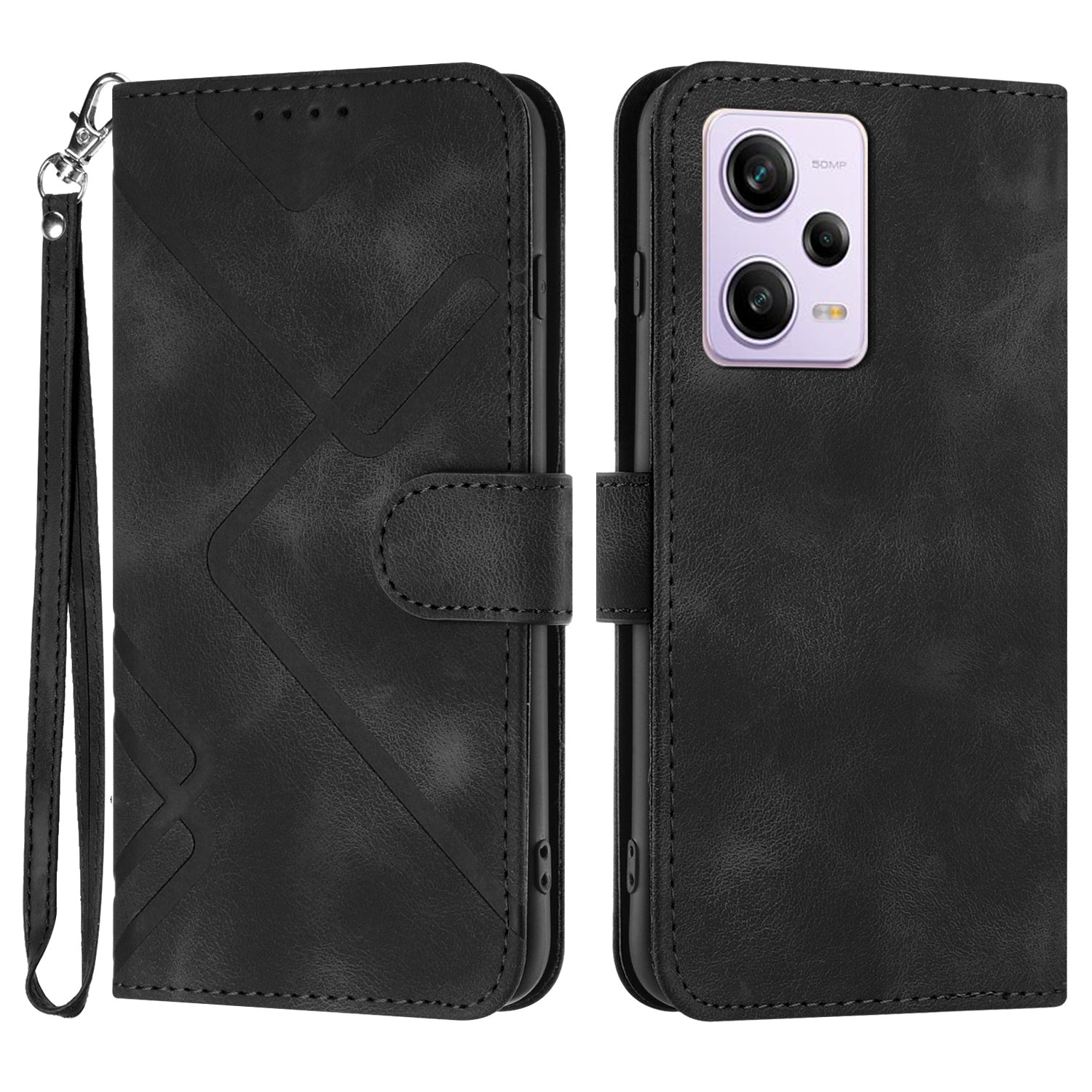 YX0040 For Xiaomi Redmi Note 12 Pro+ 5G Smartphone Leather Wallet Case Imprinted Flip Stand Cover