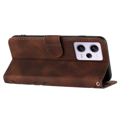 YX0040 For Xiaomi Redmi Note 12 Pro+ 5G Smartphone Leather Wallet Case Imprinted Flip Stand Cover