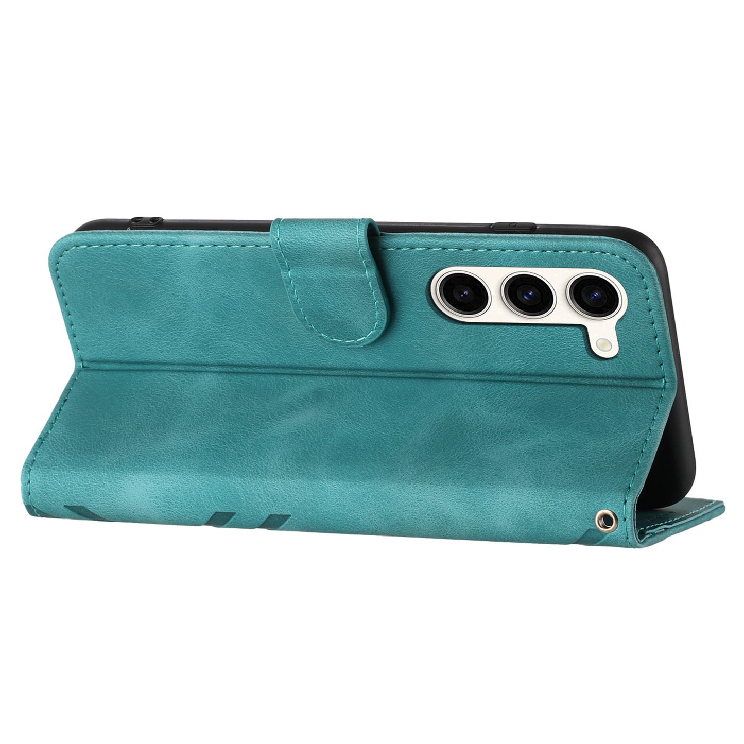 YX0040 For Samsung Galaxy S23+ Imprinted Leather Case Mobile Phone Stand Wallet Cover