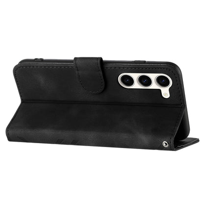 YX0040 For Samsung Galaxy S23+ Imprinted Leather Case Mobile Phone Stand Wallet Cover