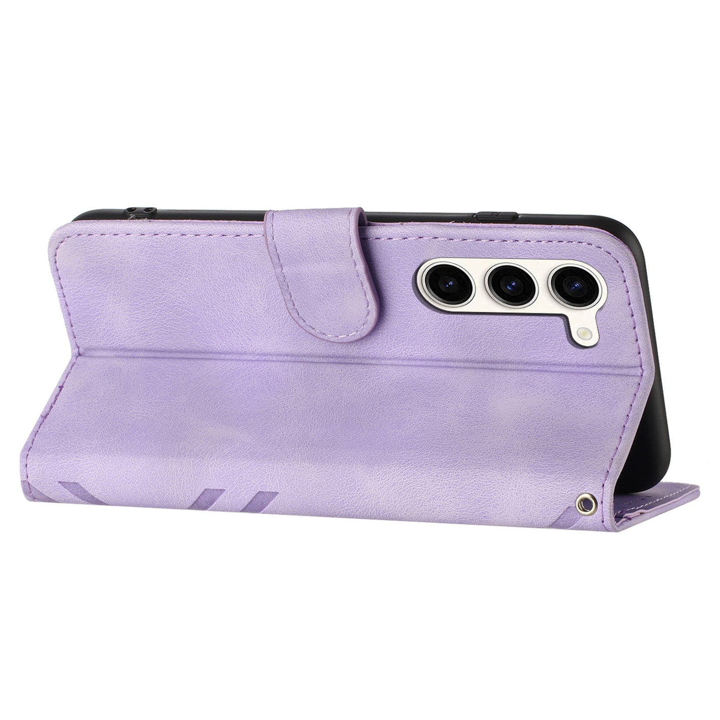 YX0040 For Samsung Galaxy S23+ Imprinted Leather Case Mobile Phone Stand Wallet Cover