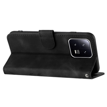 YX0040 For Xiaomi 13 Imprinted Wallet Phone Case PU Leather Anti-drop Stand Cover