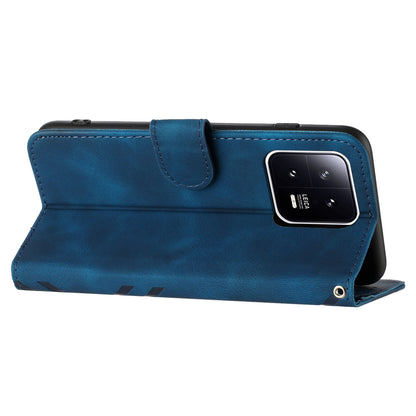 YX0040 For Xiaomi 13 Imprinted Wallet Phone Case PU Leather Anti-drop Stand Cover