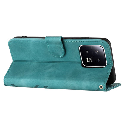 YX0040 For Xiaomi 13 Imprinted Wallet Phone Case PU Leather Anti-drop Stand Cover