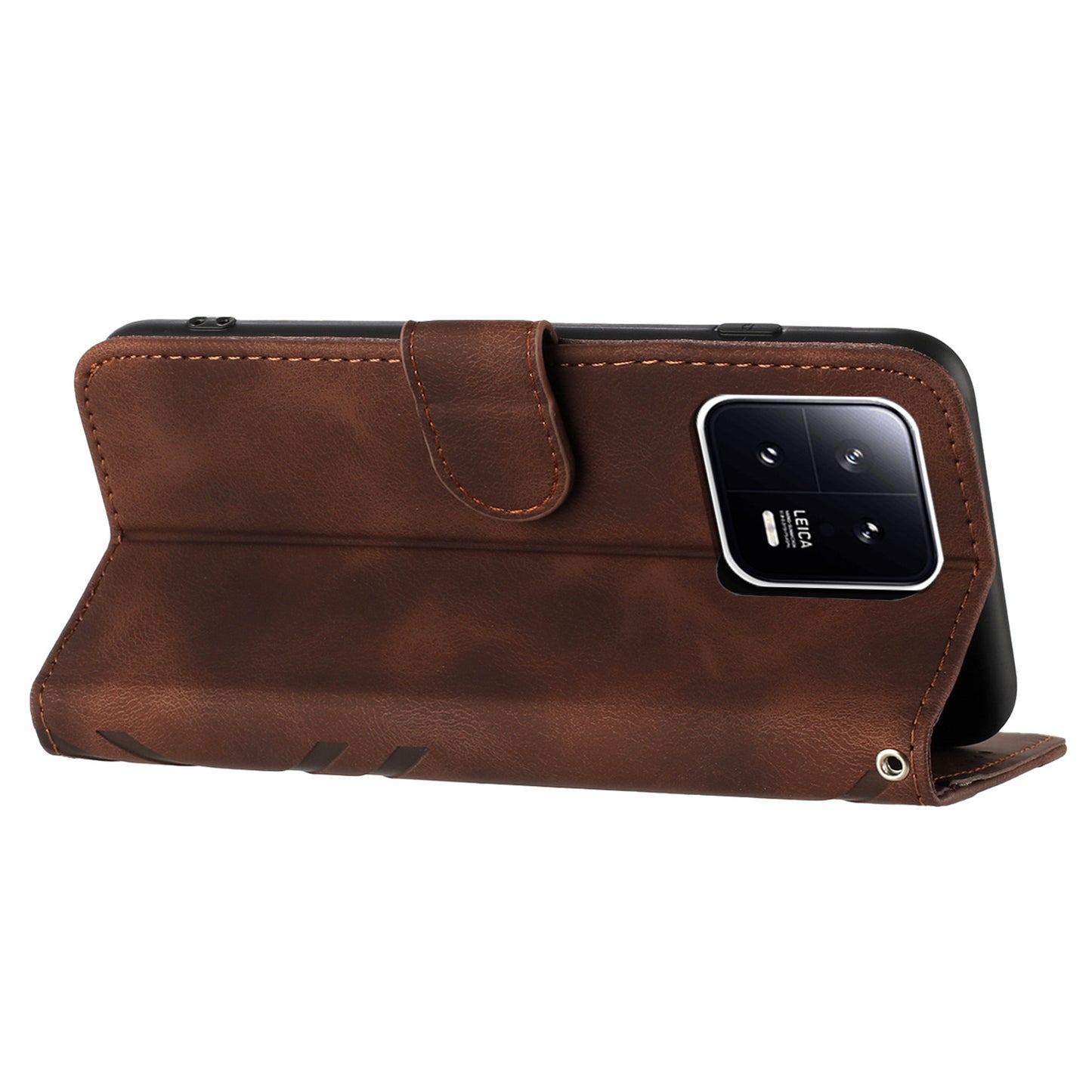 YX0040 For Xiaomi 13 Imprinted Wallet Phone Case PU Leather Anti-drop Stand Cover