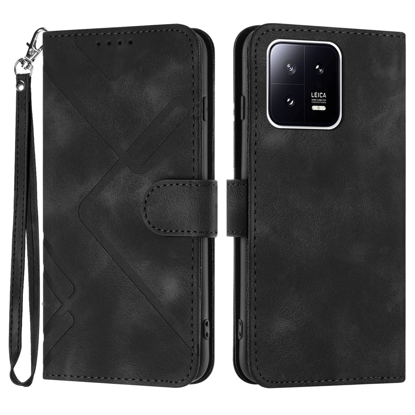 YX0040 For Xiaomi 13 Pro 5G Imprinted Leather Mobile Case Flip Stand Wallet Phone Cover