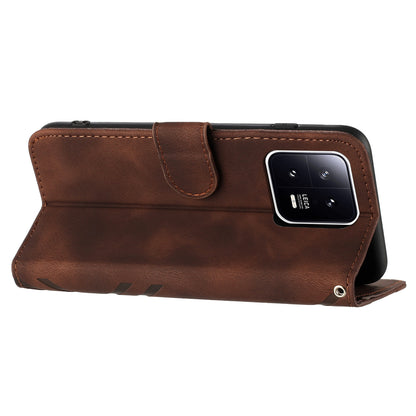 YX0040 For Xiaomi 13 Pro 5G Imprinted Leather Mobile Case Flip Stand Wallet Phone Cover