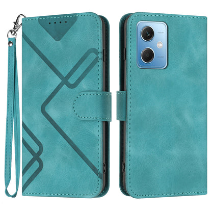 YX0040 For Xiaomi Redmi Note 12 5G (China) / (India) / (Global) / Poco X5 5G Wallet Phone Case Imprinted Pattern PU Leather Stand Cover