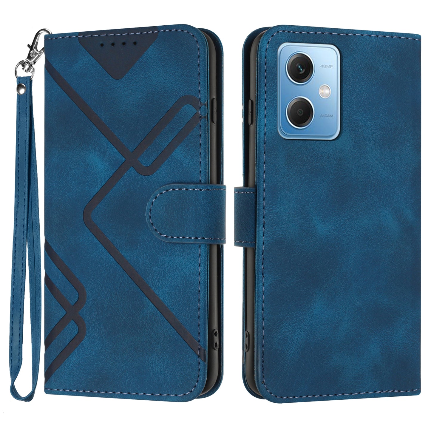 YX0040 For Xiaomi Redmi Note 12 5G (China) / (India) / (Global) / Poco X5 5G Wallet Phone Case Imprinted Pattern PU Leather Stand Cover