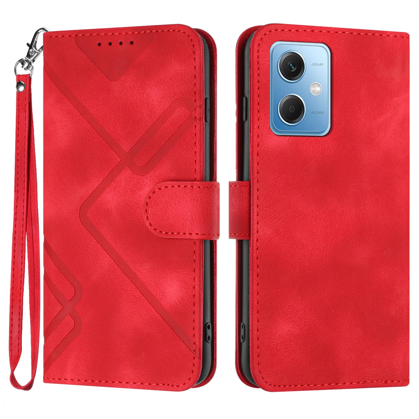 YX0040 For Xiaomi Redmi Note 12 5G (China) / (India) / (Global) / Poco X5 5G Wallet Phone Case Imprinted Pattern PU Leather Stand Cover