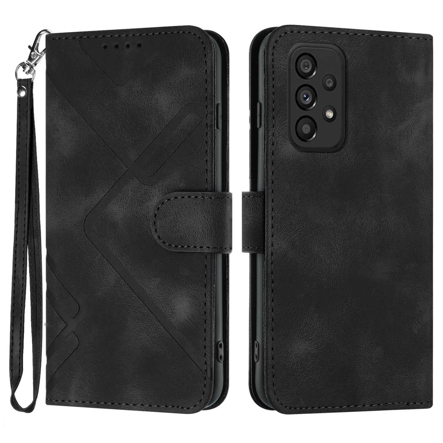 YX0040 For Samsung Galaxy A53 5G Phone Stand Case Imprinted Pattern PU Leather Cover Wallet