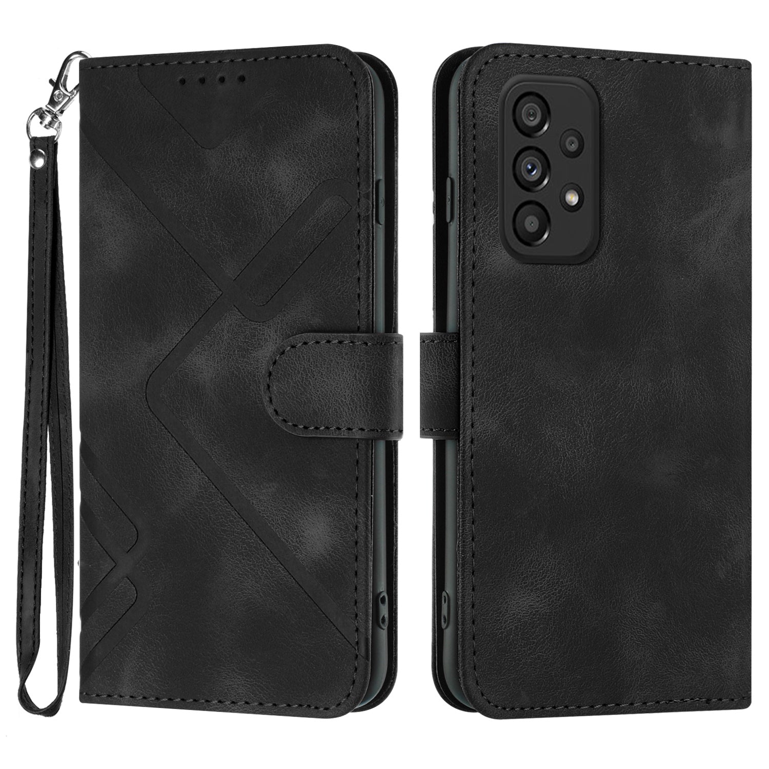YX0040 For Samsung Galaxy A53 5G Phone Stand Case Imprinted Pattern PU Leather Cover Wallet