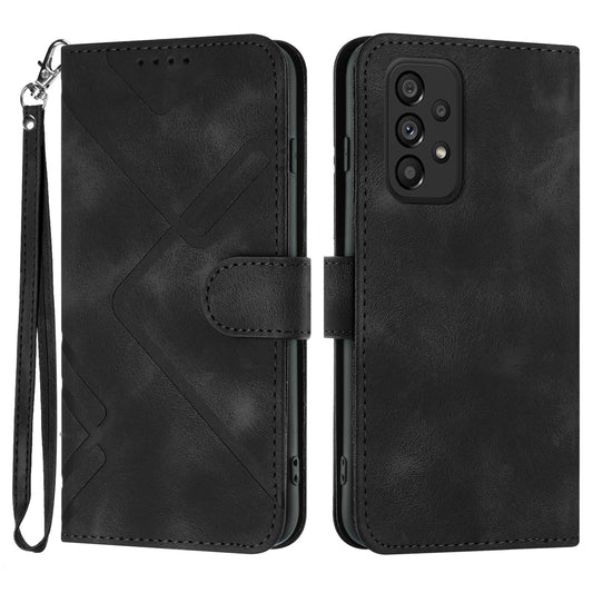 YX0040 For Samsung Galaxy A53 5G Phone Stand Case Imprinted Pattern PU Leather Cover Wallet