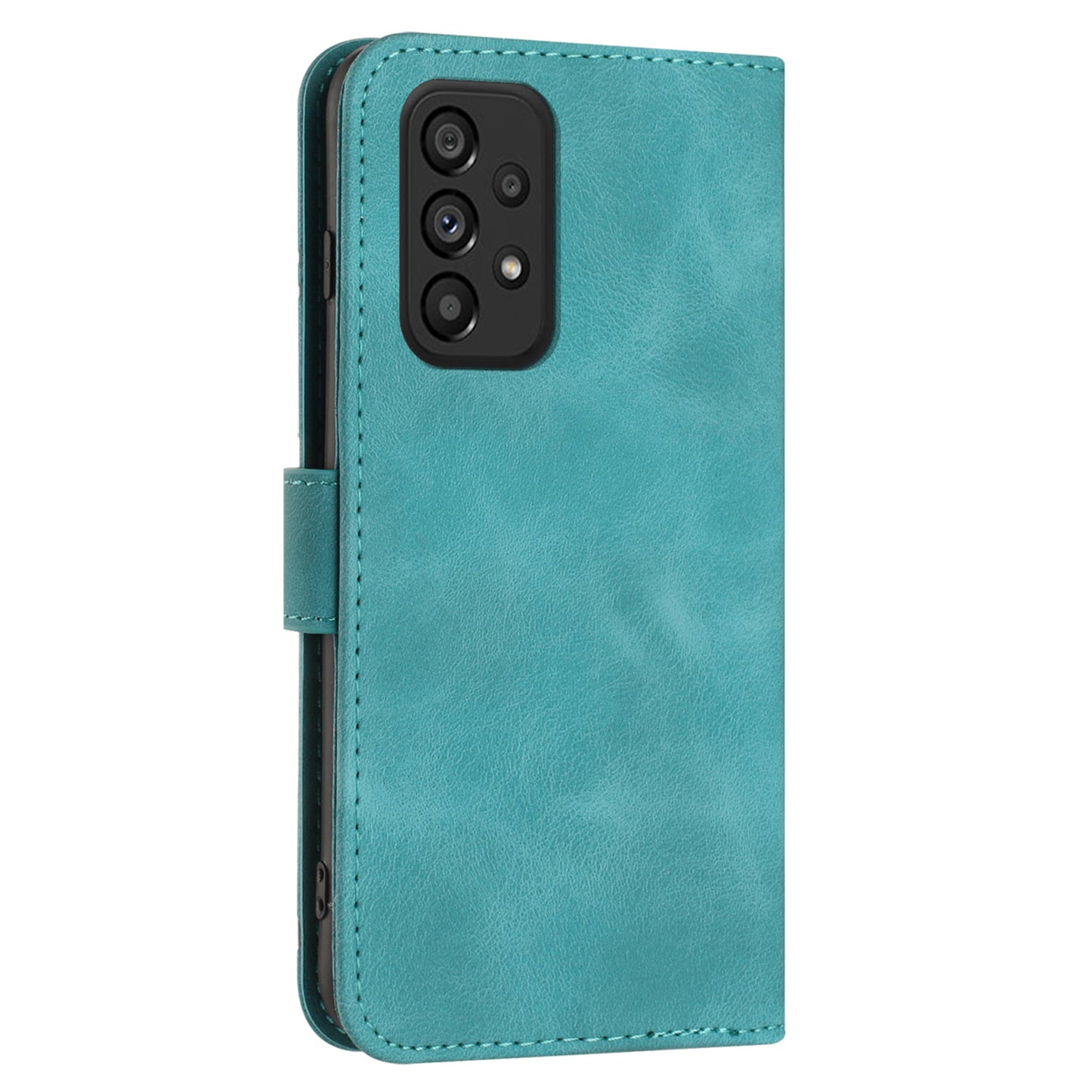YX0040 For Samsung Galaxy A73 5G Anti-Dust PU Leather Cover Wallet Phone Stand Case with Imprinted Pattern