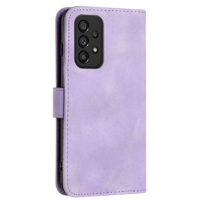 YX0040 For Samsung Galaxy A73 5G Anti-Dust PU Leather Cover Wallet Phone Stand Case with Imprinted Pattern