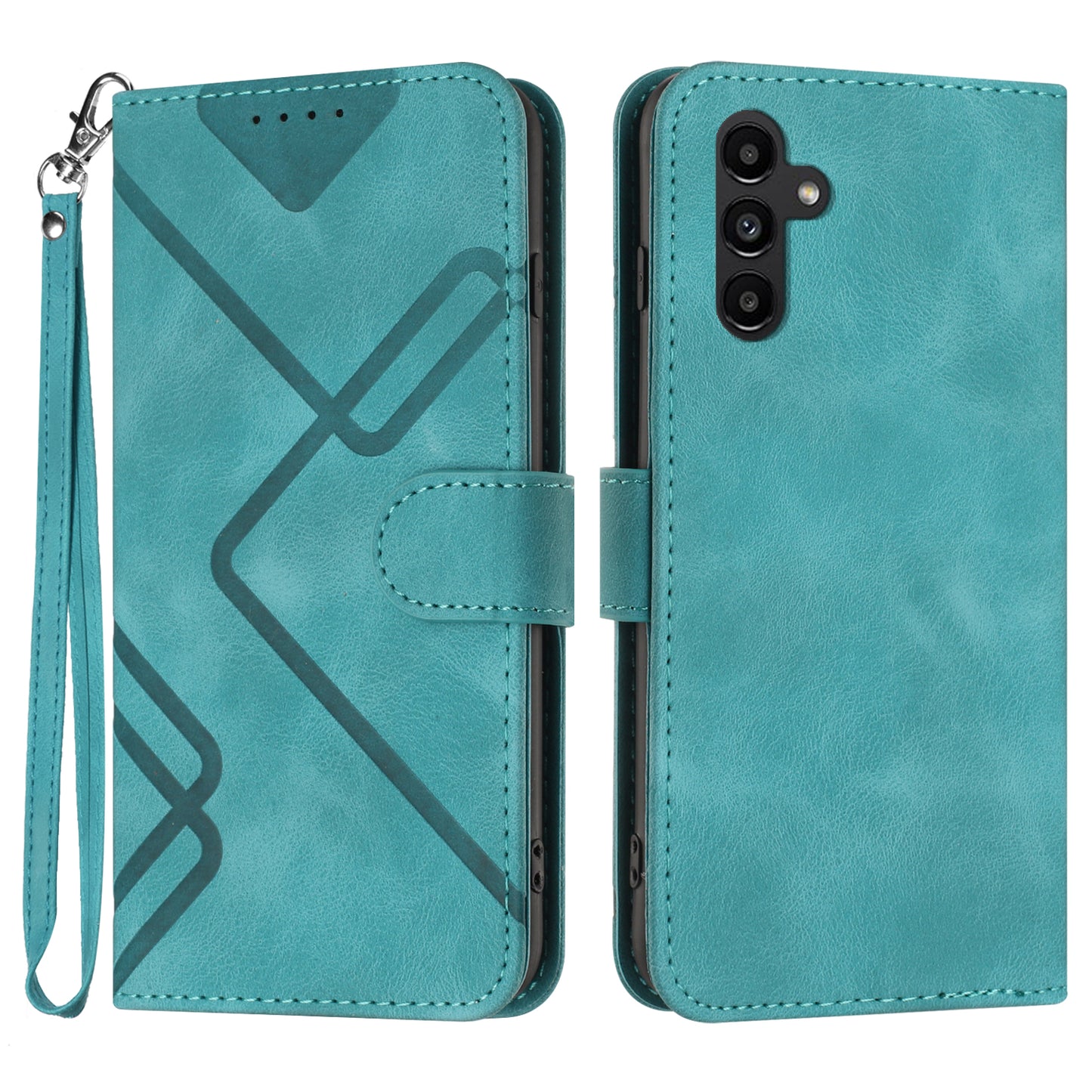 YX0040 For Samsung Galaxy A34 5G Skin-friendly Leather Phone Stand Case Wallet Imprinted Pattern Cover