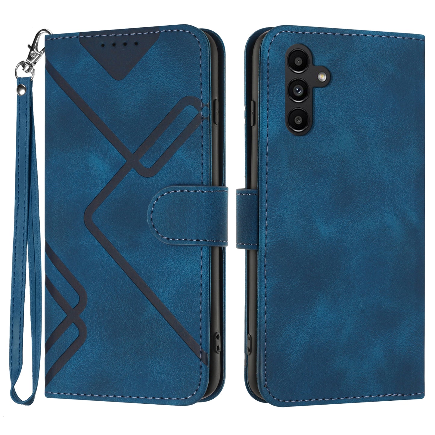 YX0040 For Samsung Galaxy A34 5G Skin-friendly Leather Phone Stand Case Wallet Imprinted Pattern Cover