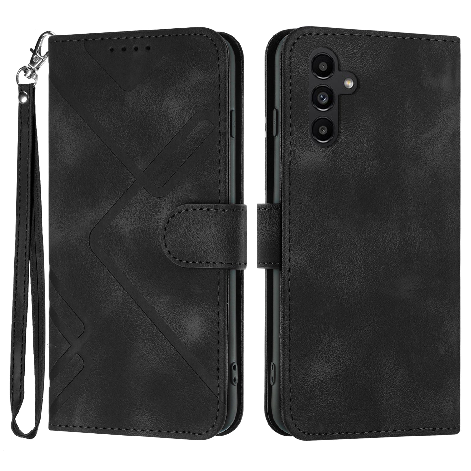 YX0040 For Samsung Galaxy A34 5G Skin-friendly Leather Phone Stand Case Wallet Imprinted Pattern Cover