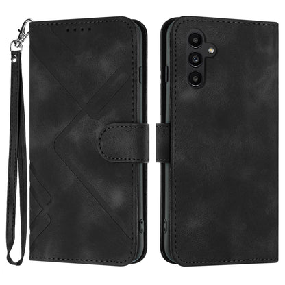 YX0040 For Samsung Galaxy A34 5G Skin-friendly Leather Phone Stand Case Wallet Imprinted Pattern Cover