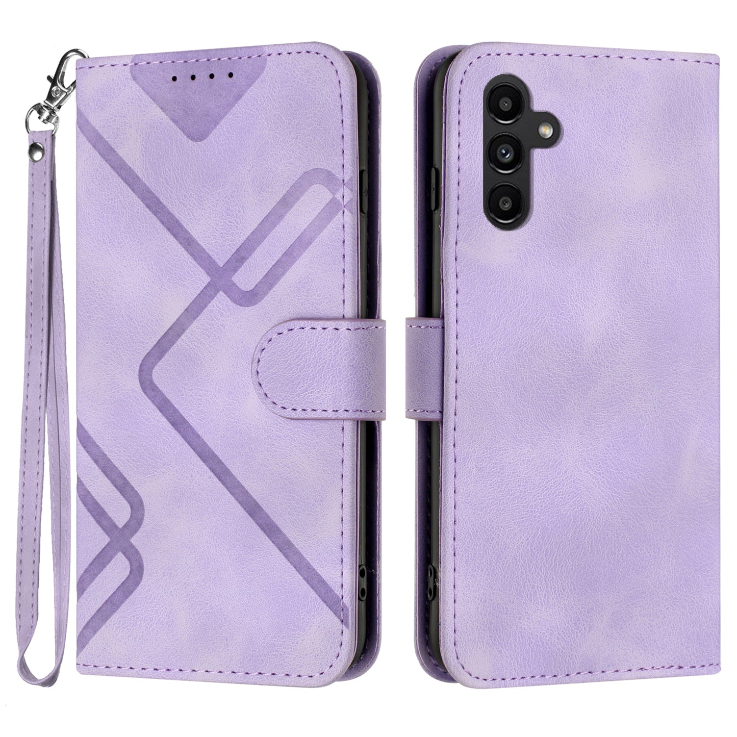 YX0040 For Samsung Galaxy A34 5G Skin-friendly Leather Phone Stand Case Wallet Imprinted Pattern Cover