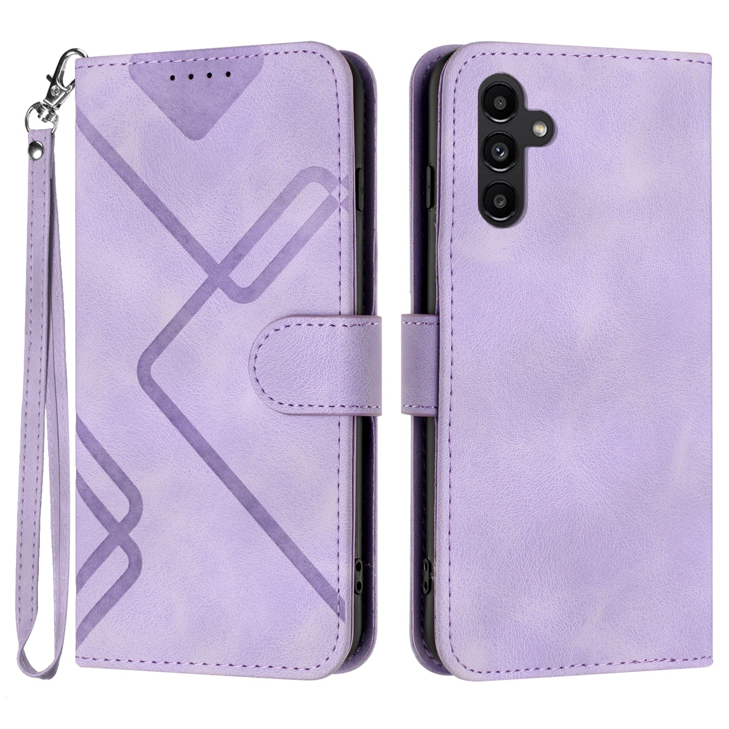 YX0040 For Samsung Galaxy A34 5G Skin-friendly Leather Phone Stand Case Wallet Imprinted Pattern Cover