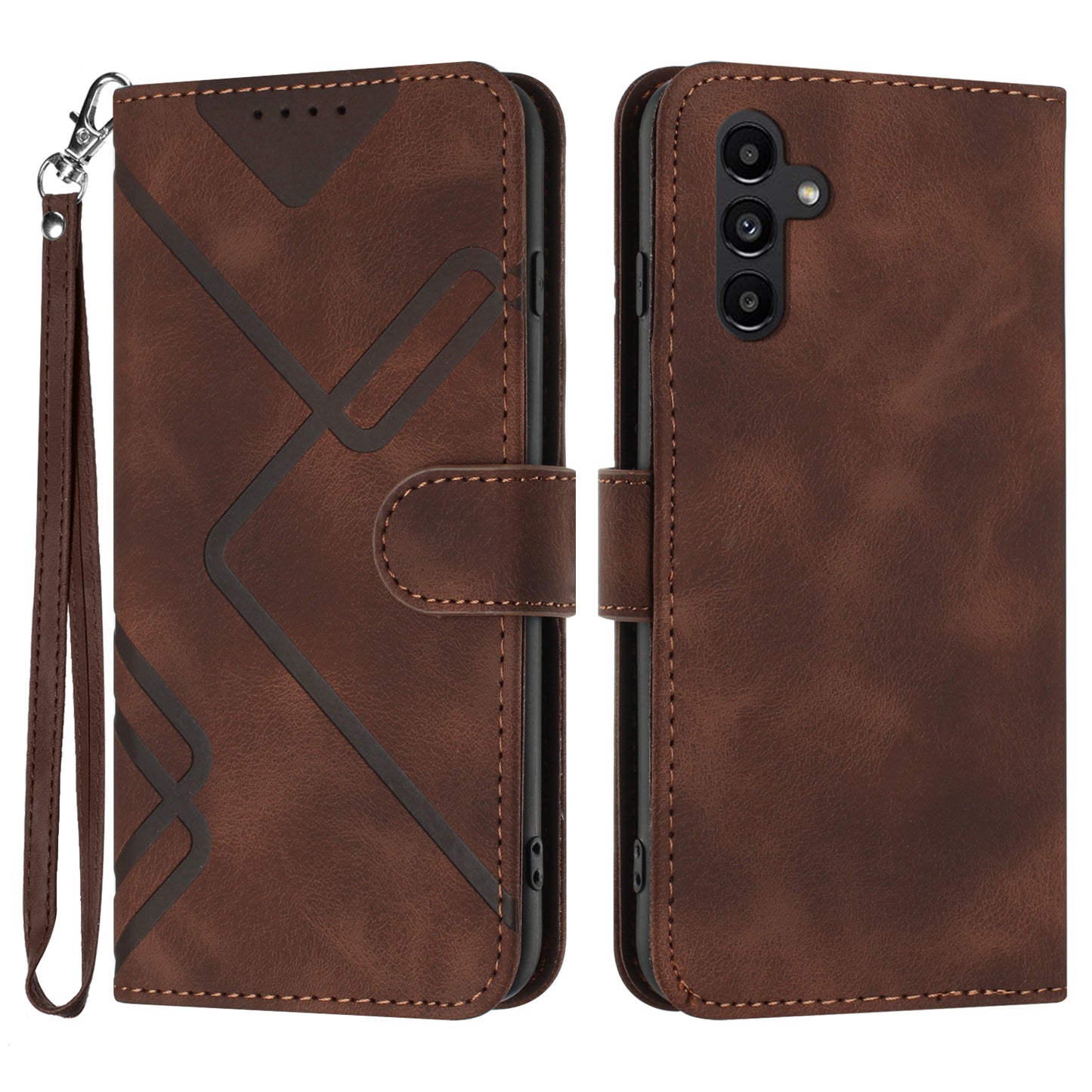 YX0040 For Samsung Galaxy A34 5G Skin-friendly Leather Phone Stand Case Wallet Imprinted Pattern Cover