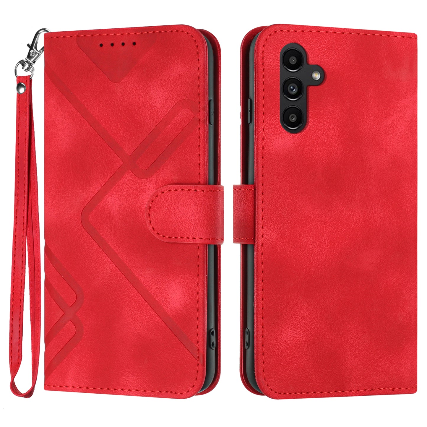 YX0040 For Samsung Galaxy A34 5G Skin-friendly Leather Phone Stand Case Wallet Imprinted Pattern Cover