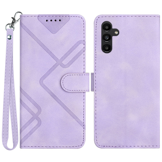 YX0040 For Samsung Galaxy A54 5G Cell Phone Case Imprinted Pattern PU Leather Stand Cover Wallet