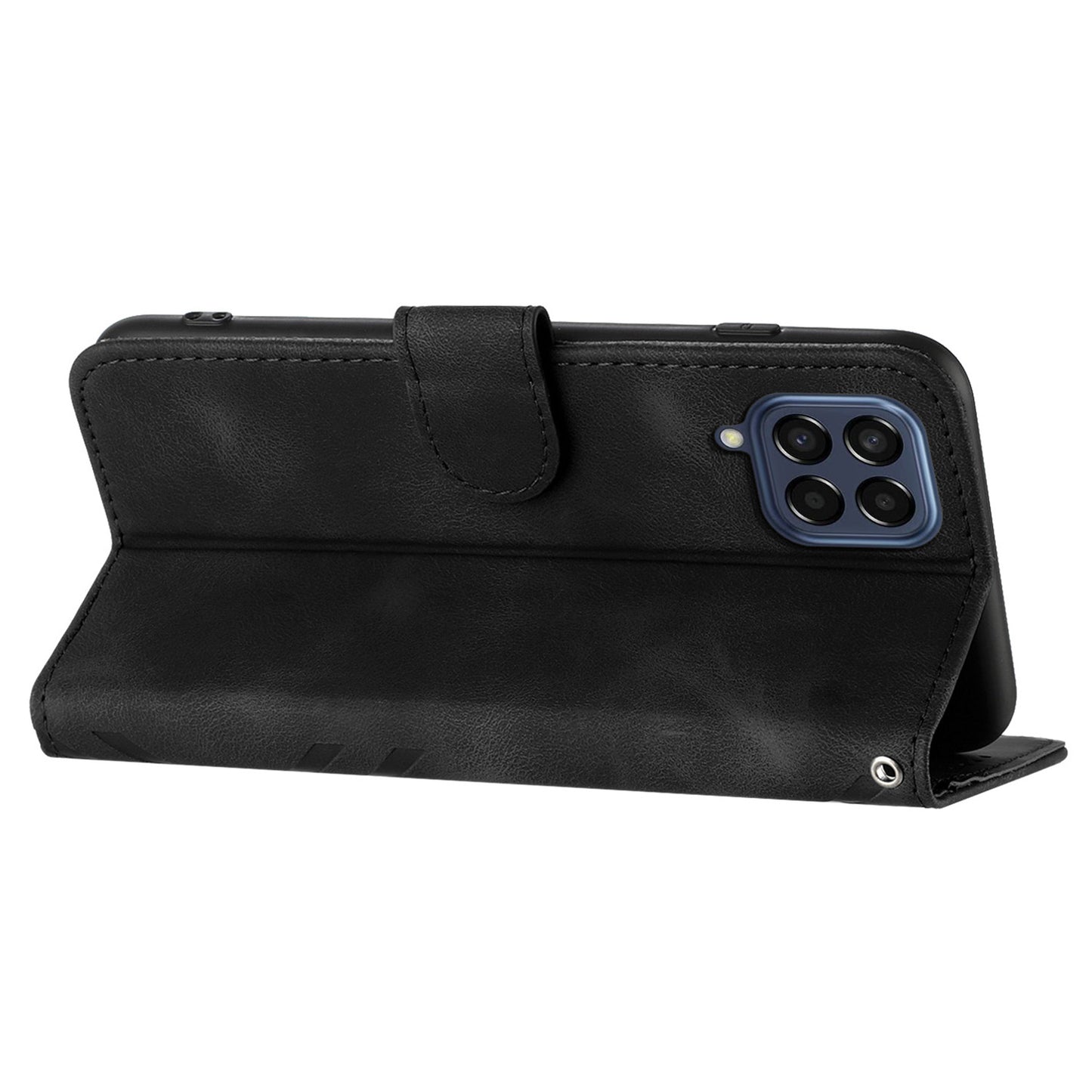 YX0040 For Samsung Galaxy M33 5G (Global Version) Wallet Phone Case Imprinted Pattern PU Leather Phone Stand Cover