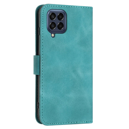YX0040 For Samsung Galaxy M33 5G (Global Version) Wallet Phone Case Imprinted Pattern PU Leather Phone Stand Cover