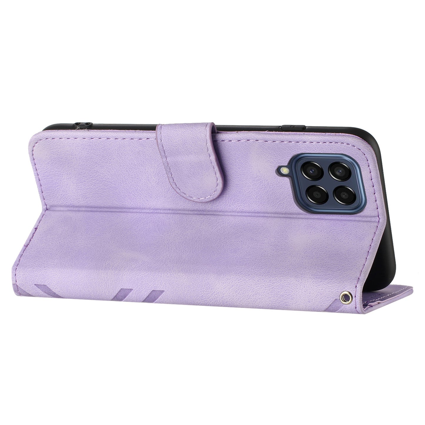 YX0040 For Samsung Galaxy M33 5G (Global Version) Wallet Phone Case Imprinted Pattern PU Leather Phone Stand Cover