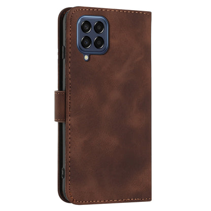 YX0040 For Samsung Galaxy M33 5G (Global Version) Wallet Phone Case Imprinted Pattern PU Leather Phone Stand Cover