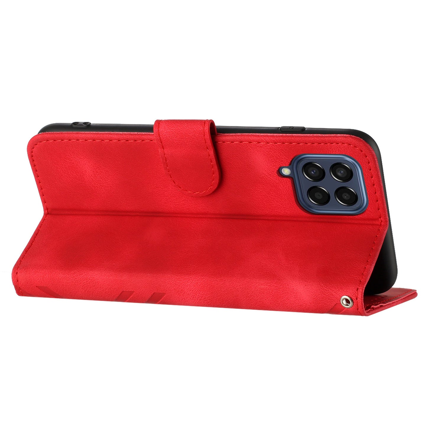 YX0040 For Samsung Galaxy M33 5G (Global Version) Wallet Phone Case Imprinted Pattern PU Leather Phone Stand Cover