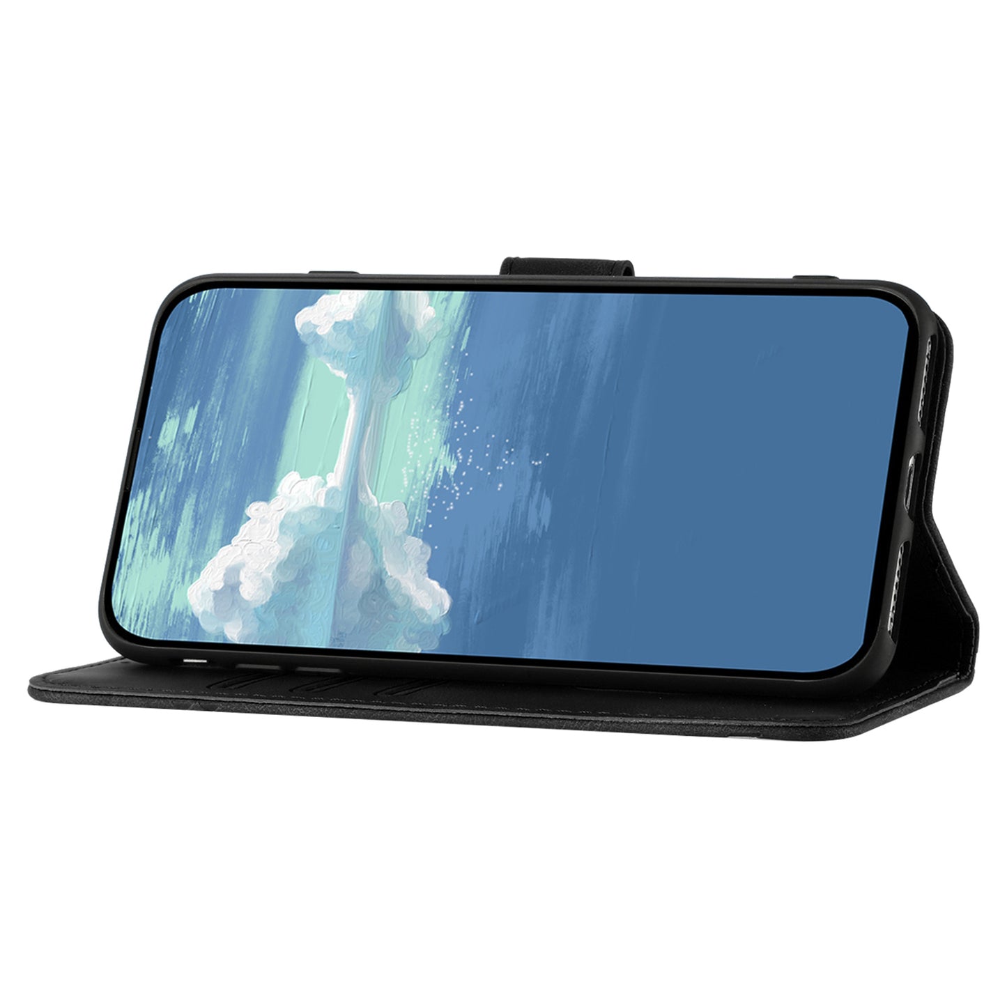 YX0040 Full Protection Case for Samsung Galaxy A14 5G Imprinted Pattern PU Leather Phone Cover Wallet