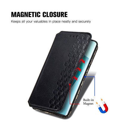For Honor X40 5G / X9a 5G / Magic5 Lite 5G Rhombus Imprint Shockproof Cover Leather Wallet Stand Phone Case