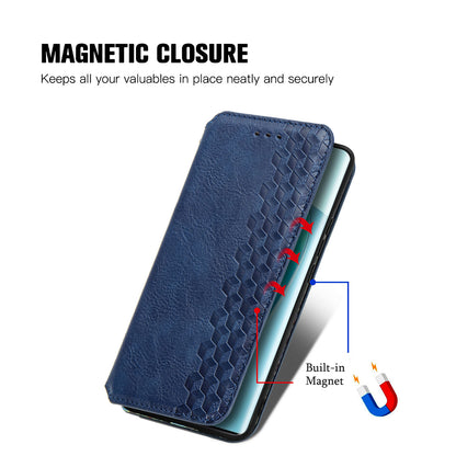 For Honor X40 5G / X9a 5G / Magic5 Lite 5G Rhombus Imprint Shockproof Cover Leather Wallet Stand Phone Case