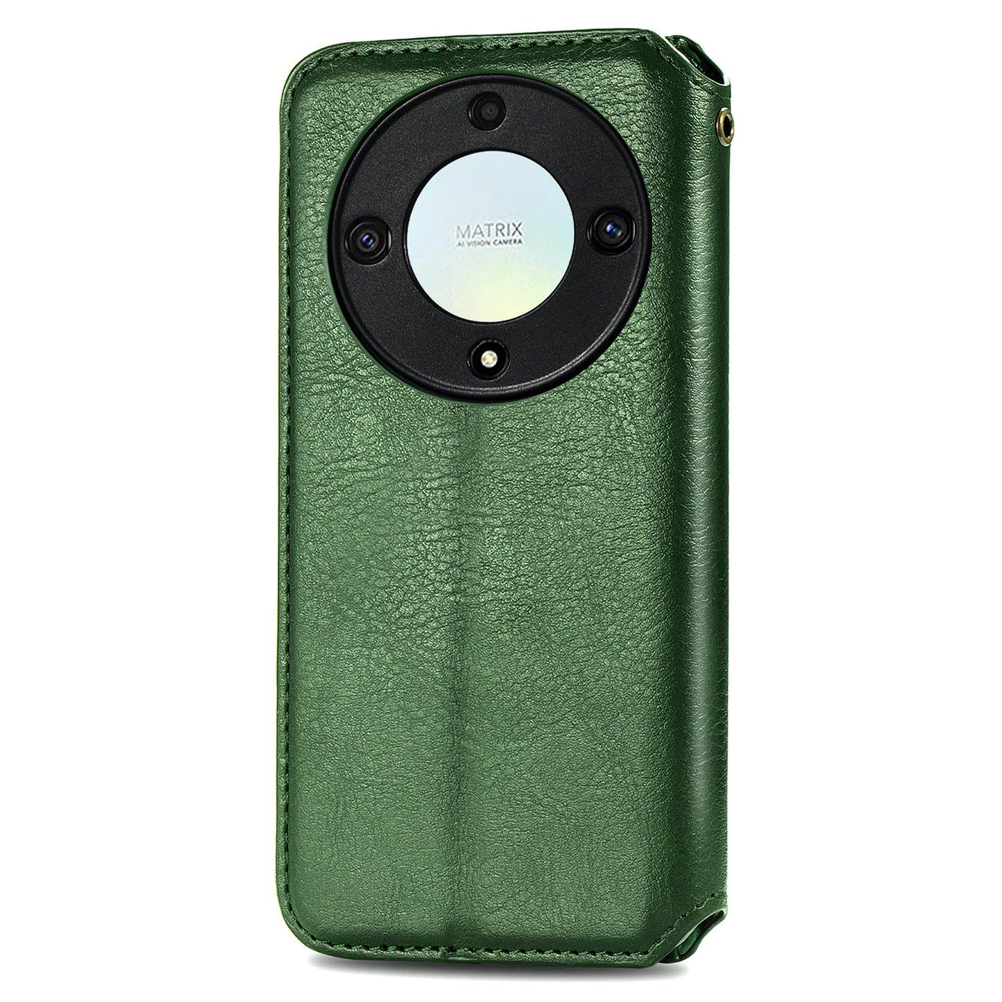 For Honor X40 5G / X9a 5G / Magic5 Lite 5G Rhombus Imprint Shockproof Cover Leather Wallet Stand Phone Case