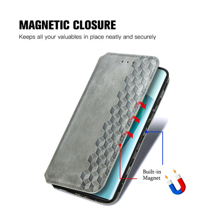 For Honor X40 5G / X9a 5G / Magic5 Lite 5G Rhombus Imprint Shockproof Cover Leather Wallet Stand Phone Case