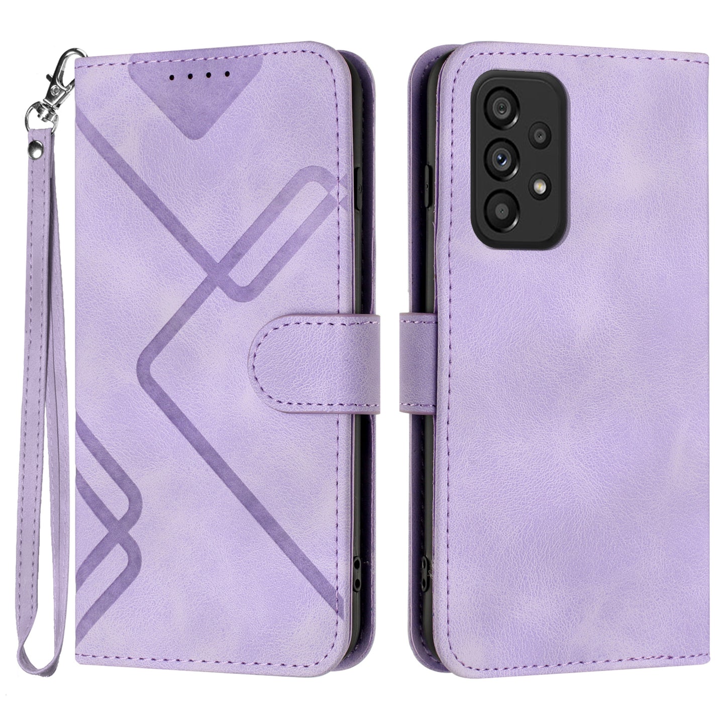 YX0040 For Samsung Galaxy A32 4G (EU Version) Leather Stand Phone Case Imprinted Pattern Wallet Cover