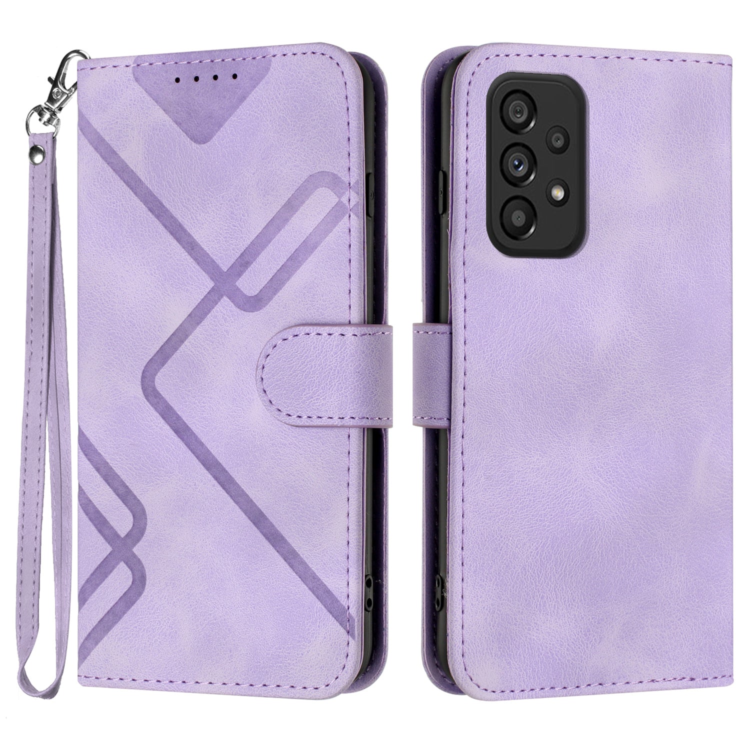 YX0040 For Samsung Galaxy A32 4G (EU Version) Leather Stand Phone Case Imprinted Pattern Wallet Cover