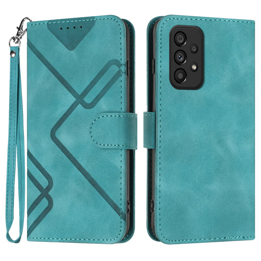 YX0040 For Samsung Galaxy A32 4G (EU Version) Leather Stand Phone Case Imprinted Pattern Wallet Cover