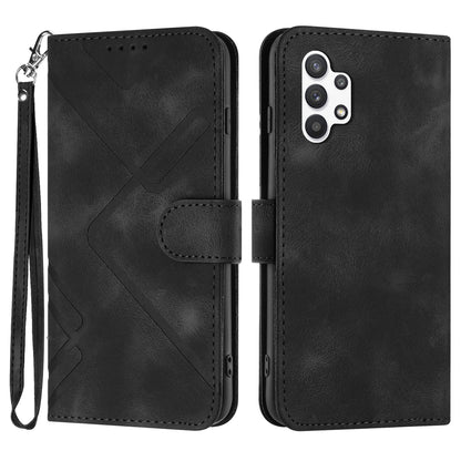 YX0040 For Samsung Galaxy A32 5G / M32 5G Imprinted Leather Case Phone Cover with Stand Wallet