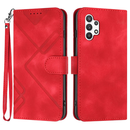 YX0040 For Samsung Galaxy A32 5G / M32 5G Imprinted Leather Case Phone Cover with Stand Wallet