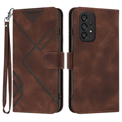 YX0040 For Samsung Galaxy A33 5G Leather Stand Wallet Phone Case Imprinted Pattern Phone Cover