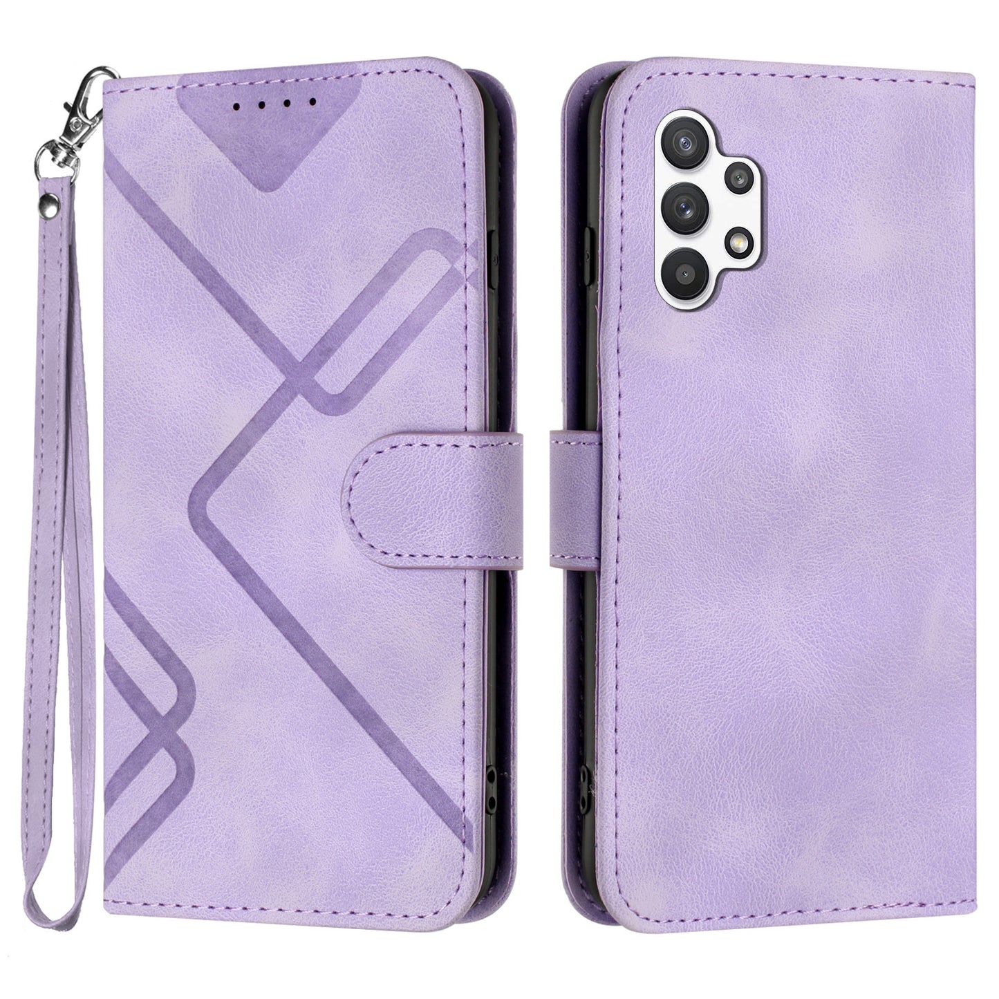 YX0040 For Samsung Galaxy A13 4G Imprinted Phone Wallet Case PU Leather Foldable Stand Cover