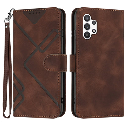 YX0040 For Samsung Galaxy A13 4G Imprinted Phone Wallet Case PU Leather Foldable Stand Cover