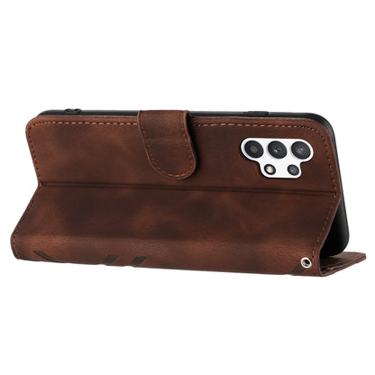 YX0040 For Samsung Galaxy A13 4G Imprinted Phone Wallet Case PU Leather Foldable Stand Cover