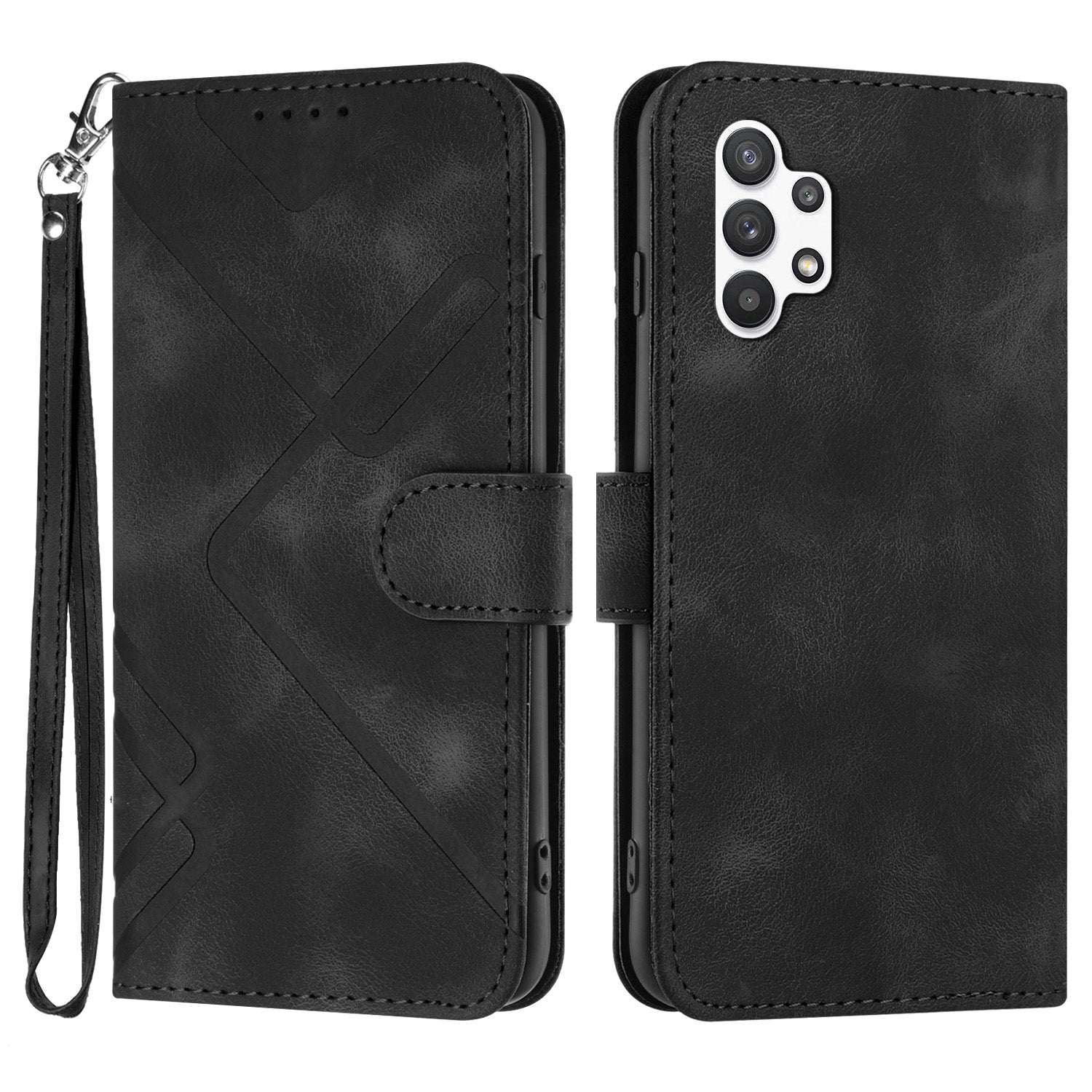 YX0040 For Samsung Galaxy A13 4G Imprinted Phone Wallet Case PU Leather Foldable Stand Cover