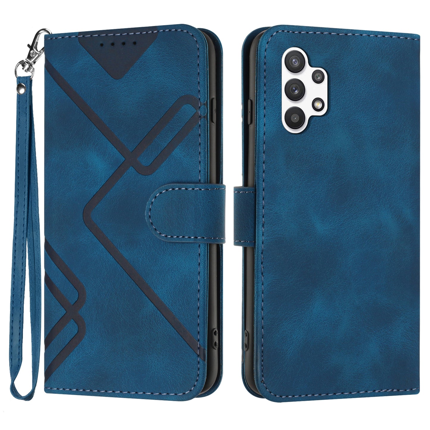 YX0040 For Samsung Galaxy A13 4G Imprinted Phone Wallet Case PU Leather Foldable Stand Cover